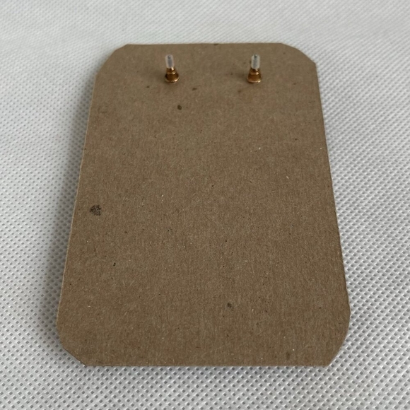 Rose Gold White Crystal Teardrop Dangle Earrings Fashion Jewelry NWOT - Picture 3 of 3